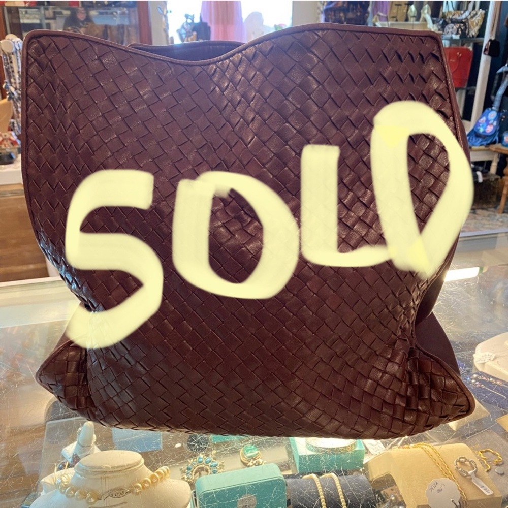 Bottega Veneta Woven Leather Tote - Brown